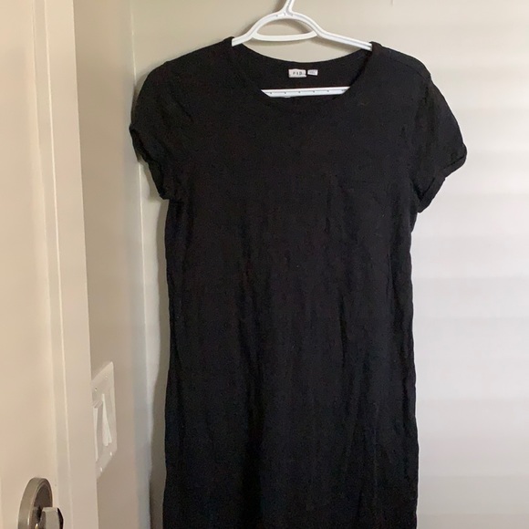 black comfy t-shirt dress - Picture 1 of 1